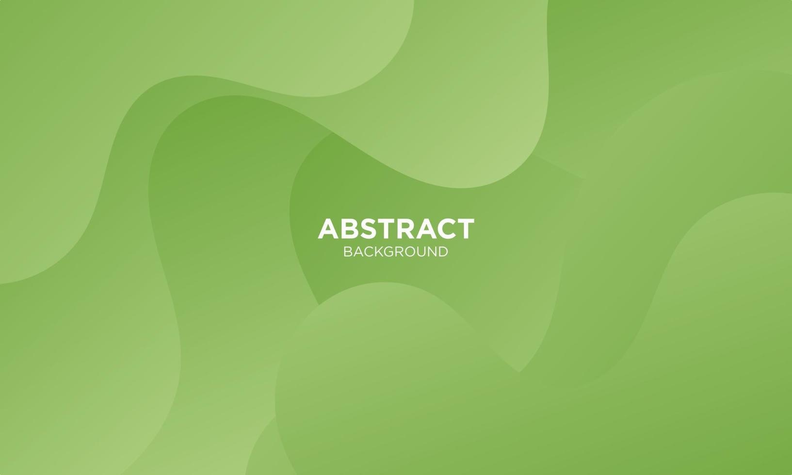 Abstract Green Fluid Wave Background vector