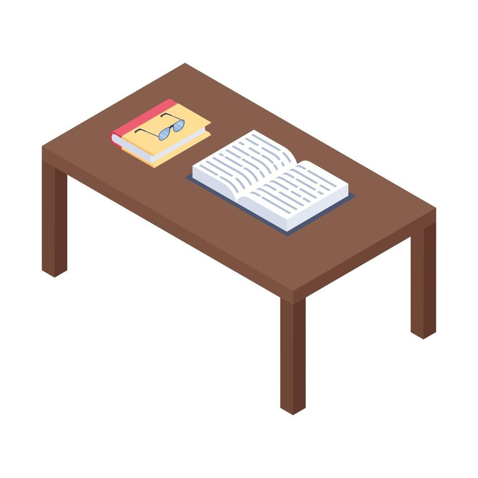 conceptos de mesa de estudio vector