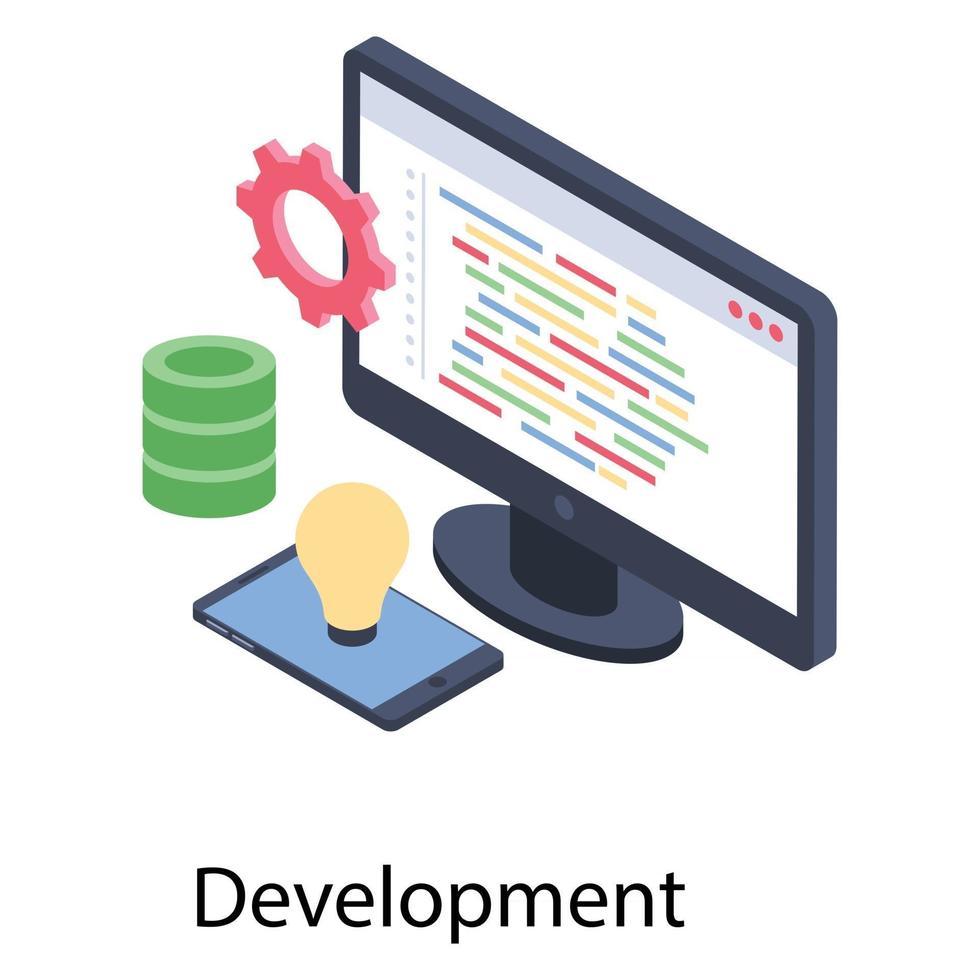 Data Development Concepts vector