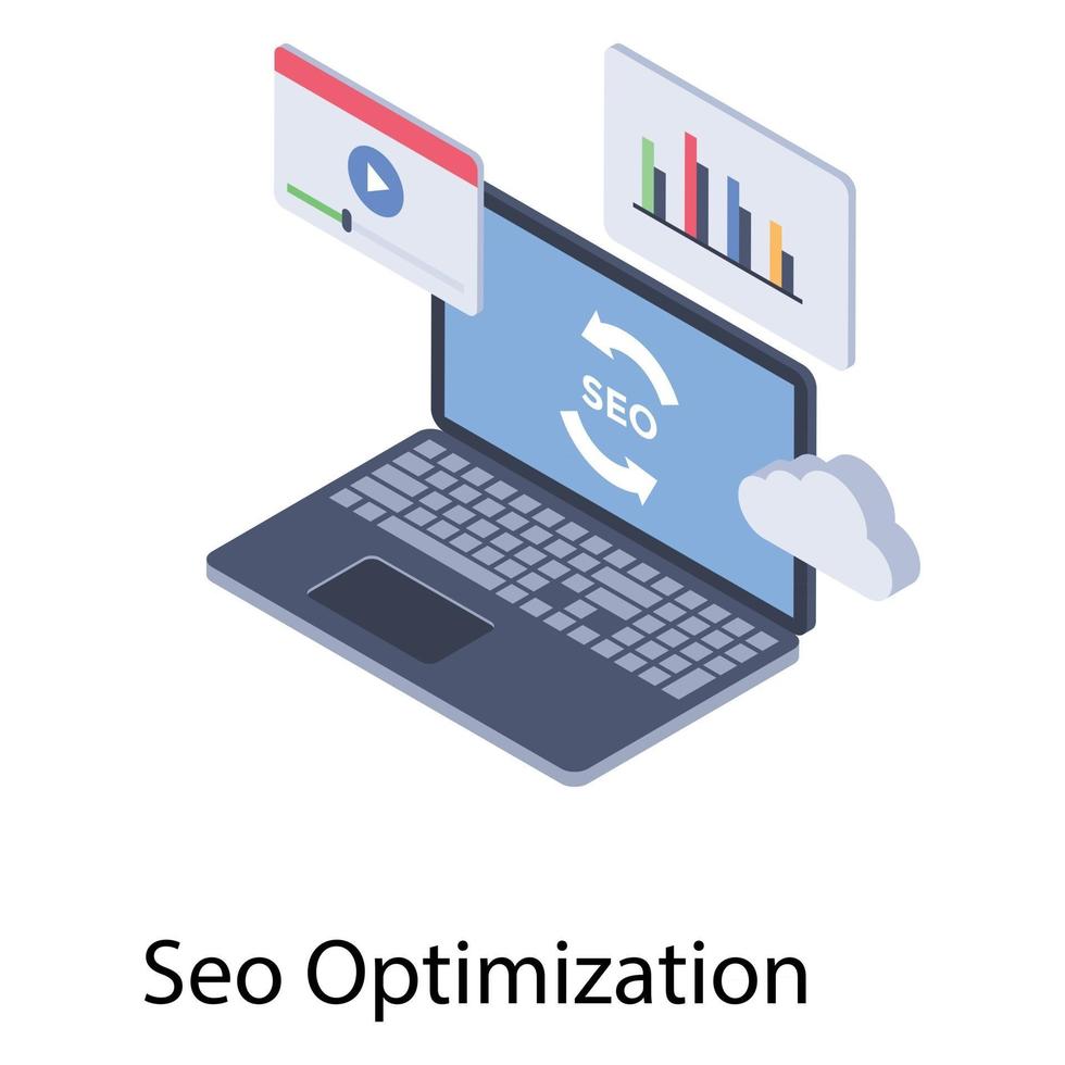 conceptos de optimización seo vector