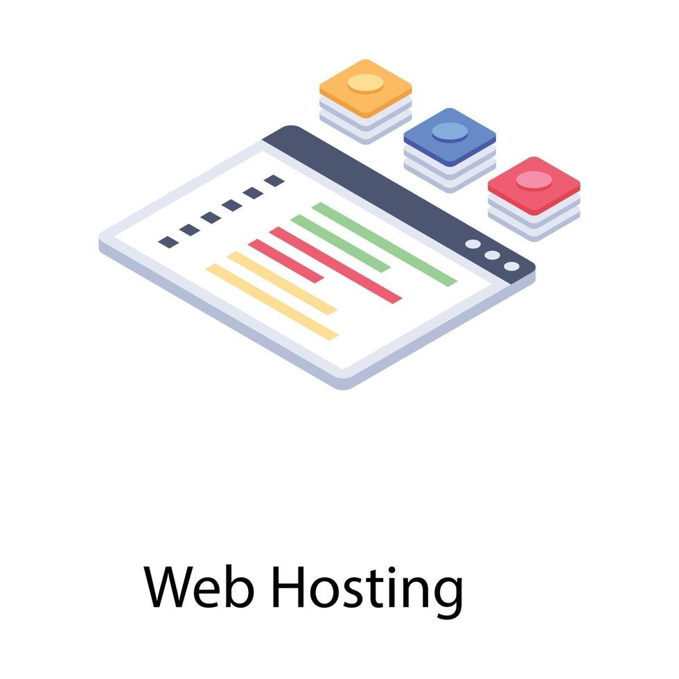 Web Hosting Concepts vector