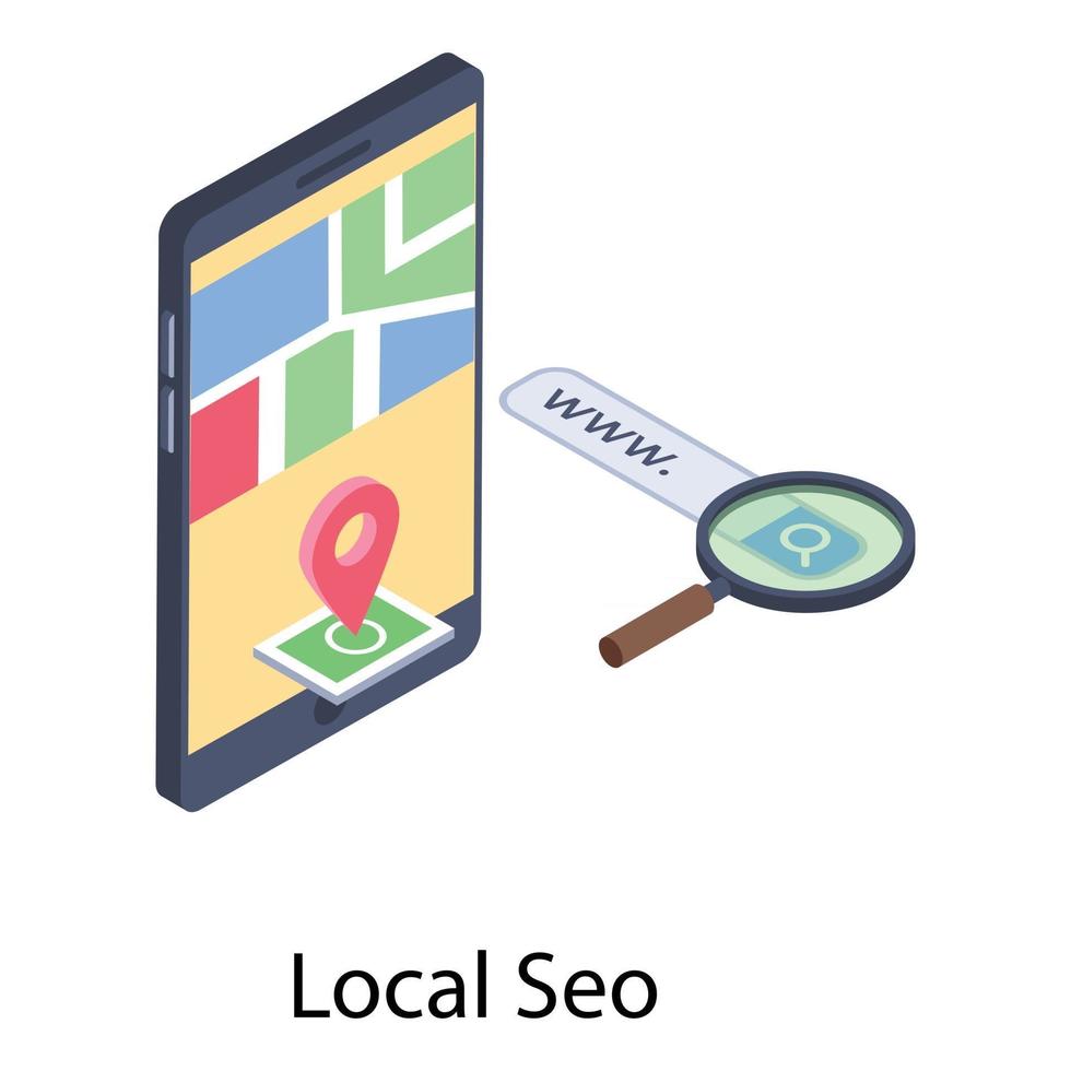 Local SEO Concepts vector