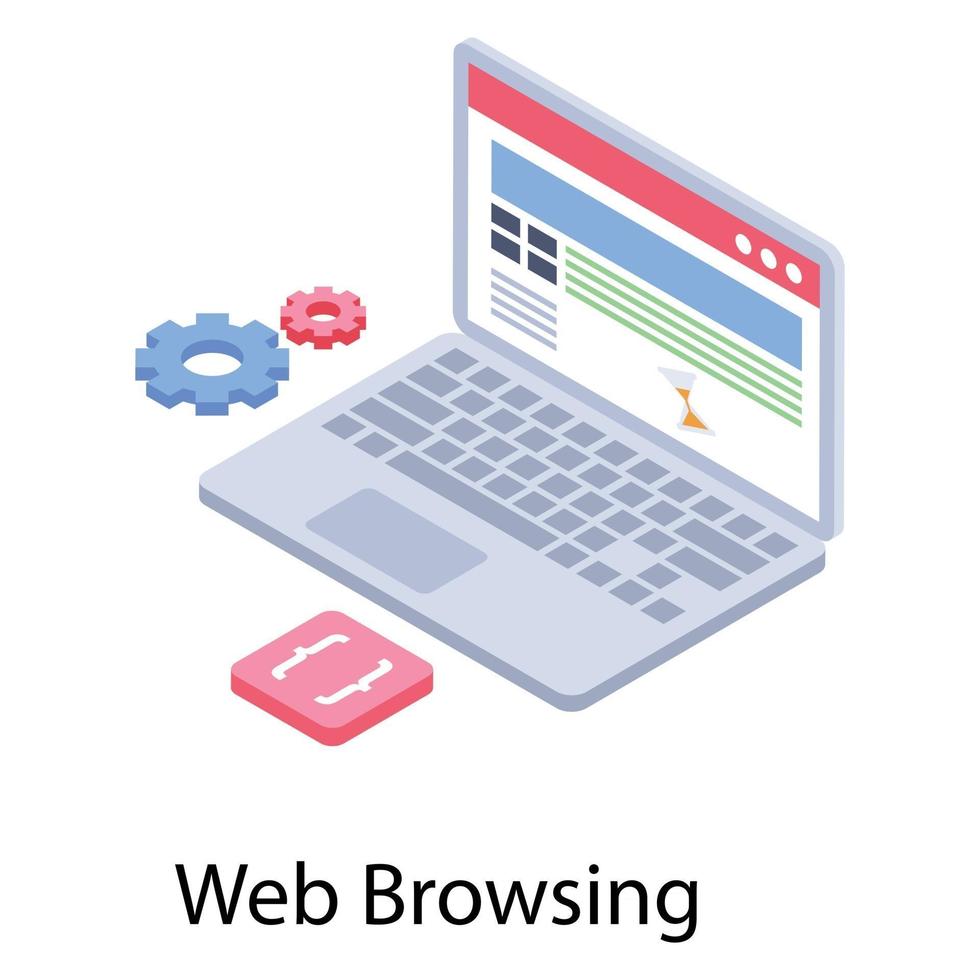 Web Browsing Concepts vector