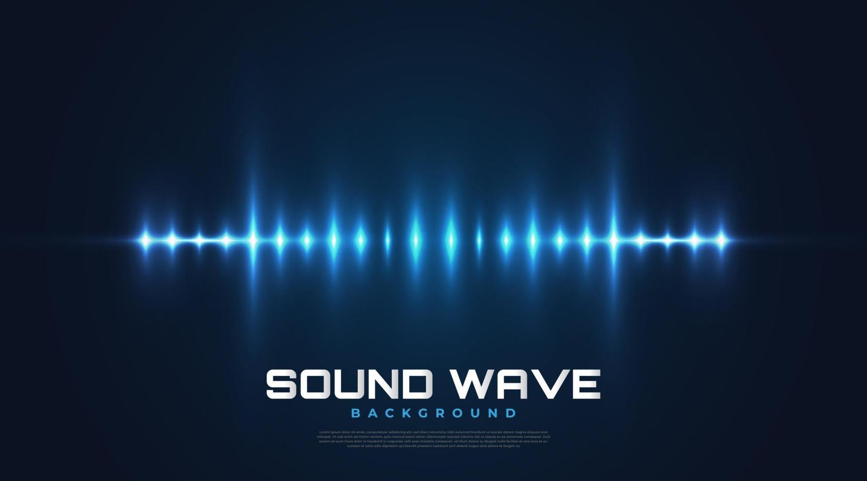 Spectrum Sound Background with Glowing Waves. Equalizer Design vector