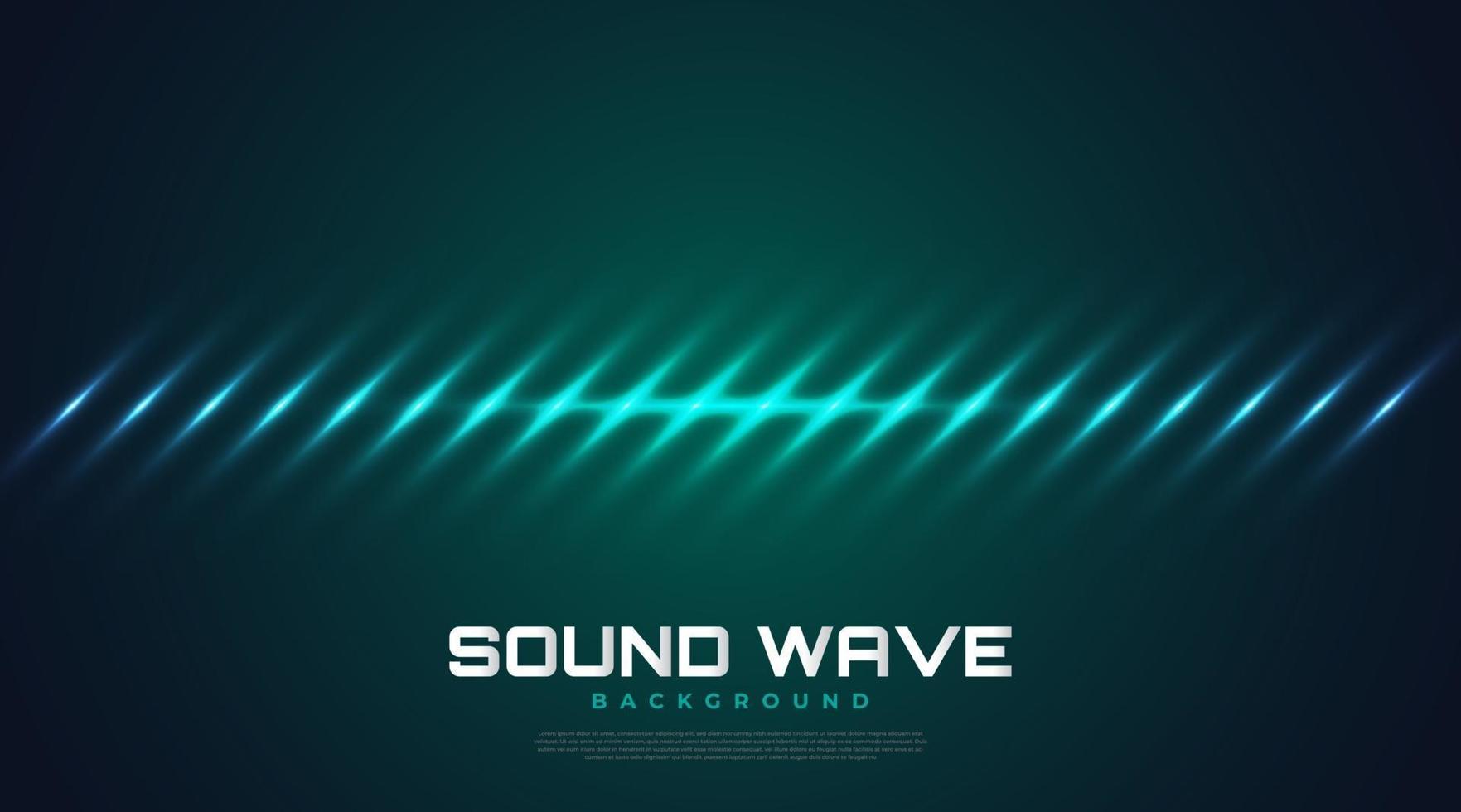 Spectrum Sound Background with Glowing Waves. Equalizer Design vector