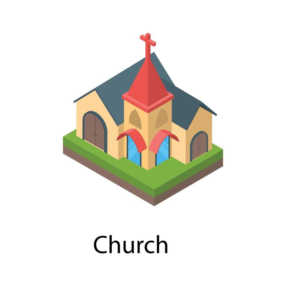 conceptos de la iglesia de tendencia vector