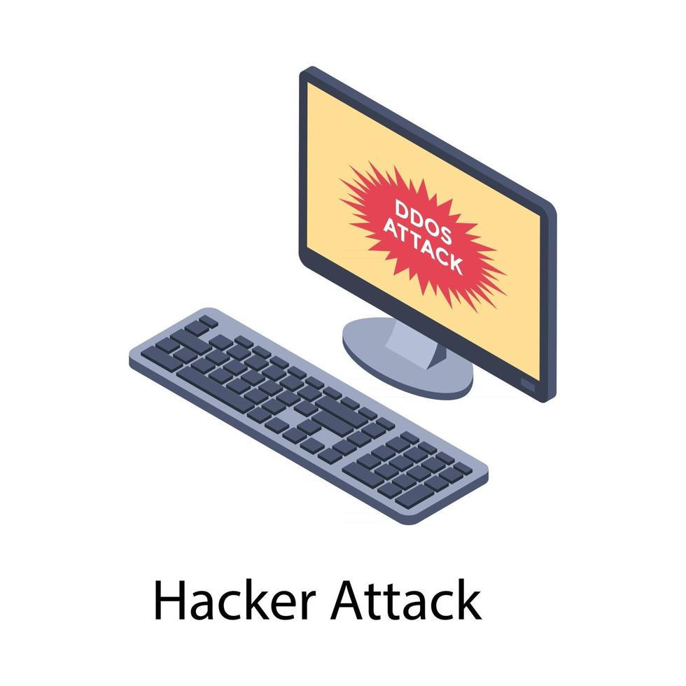 Hacker Attack Concepts vector