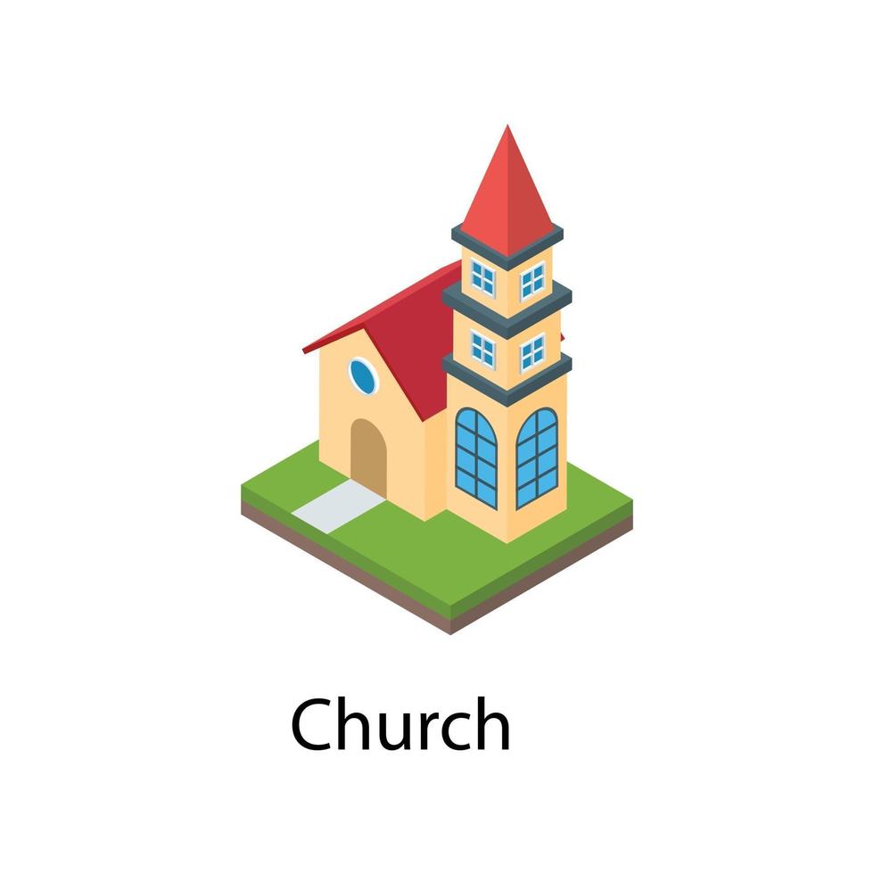 conceptos de la iglesia de tendencia vector