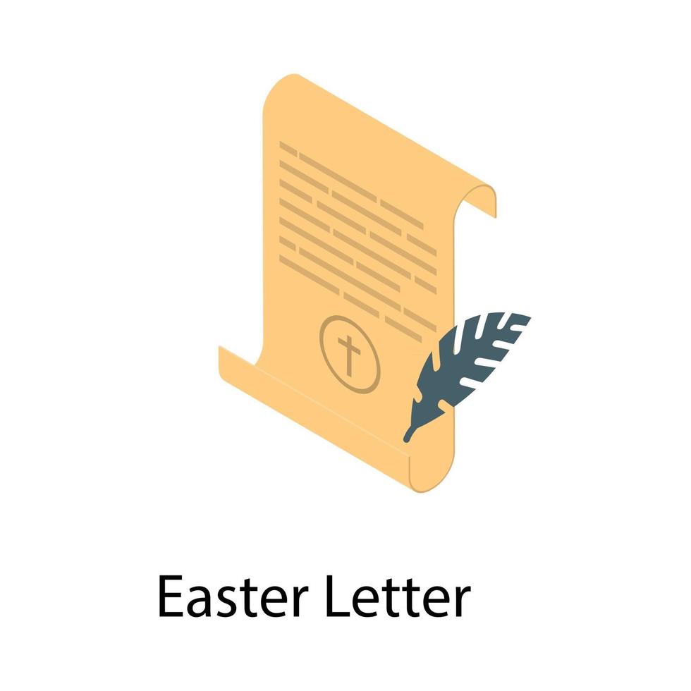 Easter Letter Concepts vector