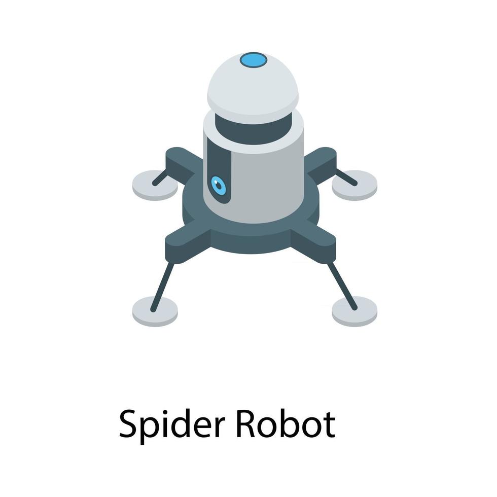 Electronic Spider Robot vector
