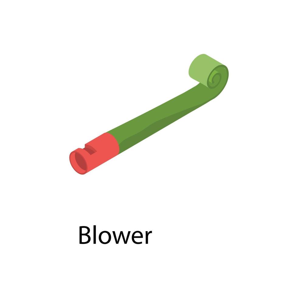 conceptos de soplador de fiestas vector
