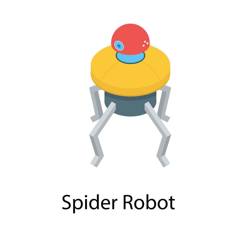 Electronic Spider Robot vector