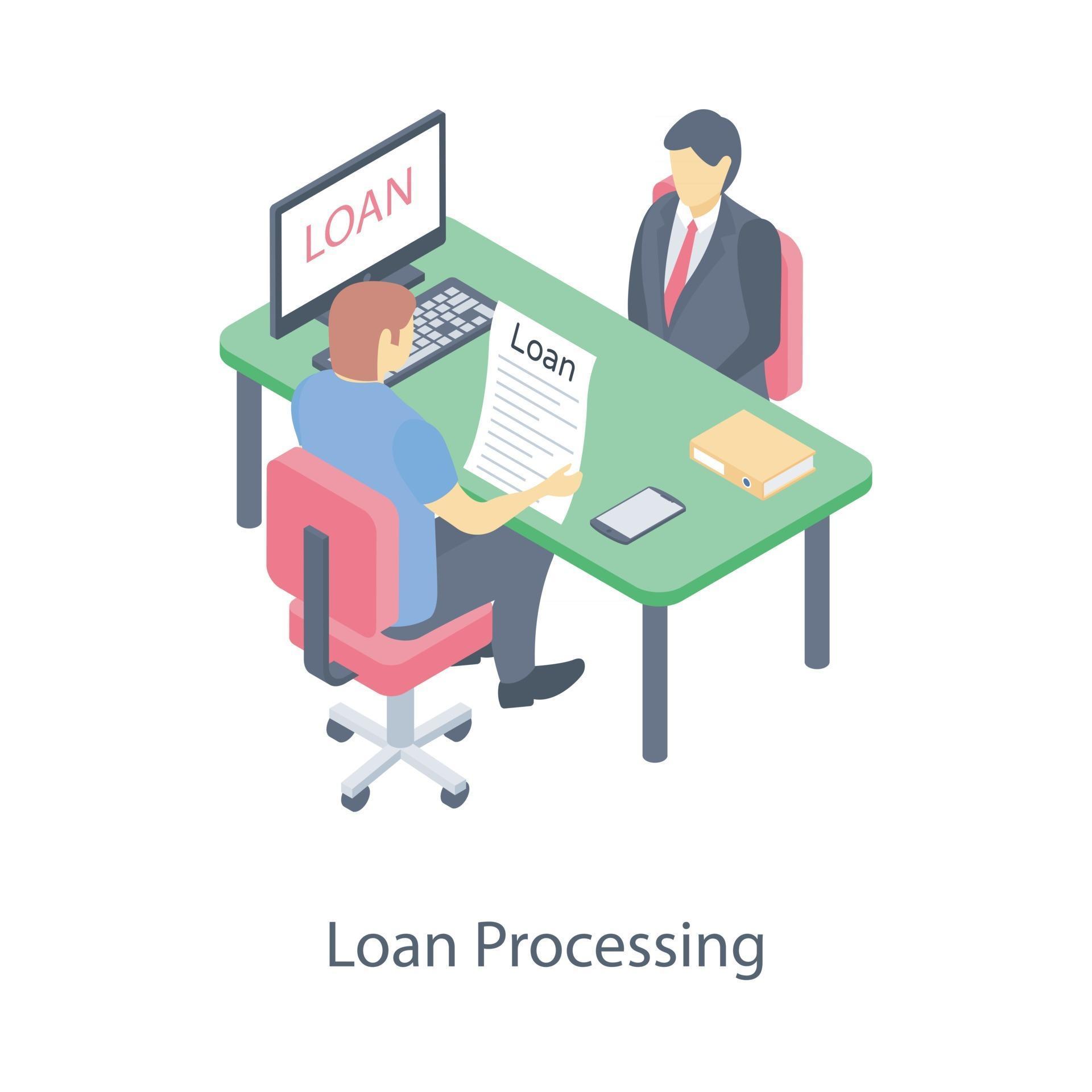 Loan Processing Concepts 2999187 Vector Art at Vecteezy