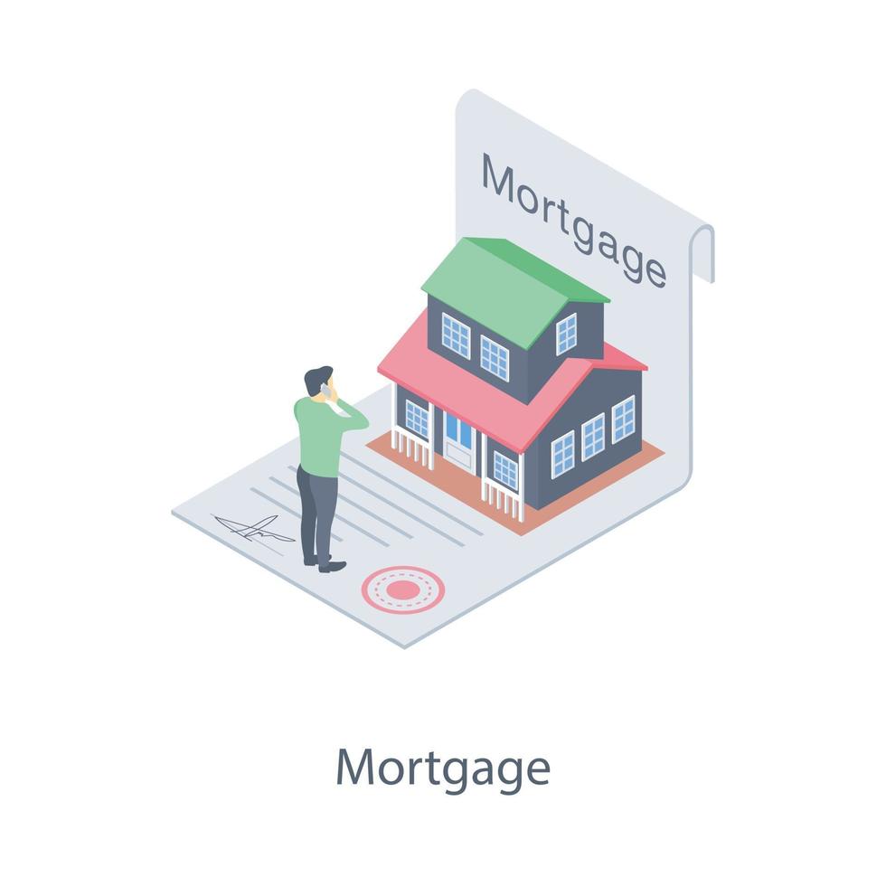 Mortgage Loan Concepts vector