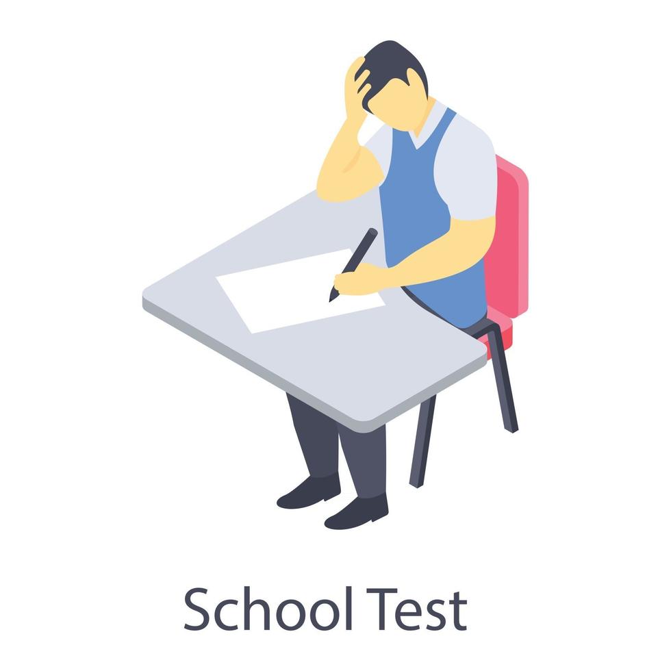 Student School Test vector