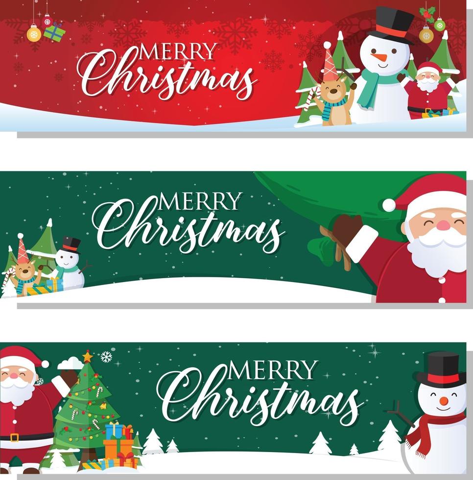 Christmas background with Santa Claus vector