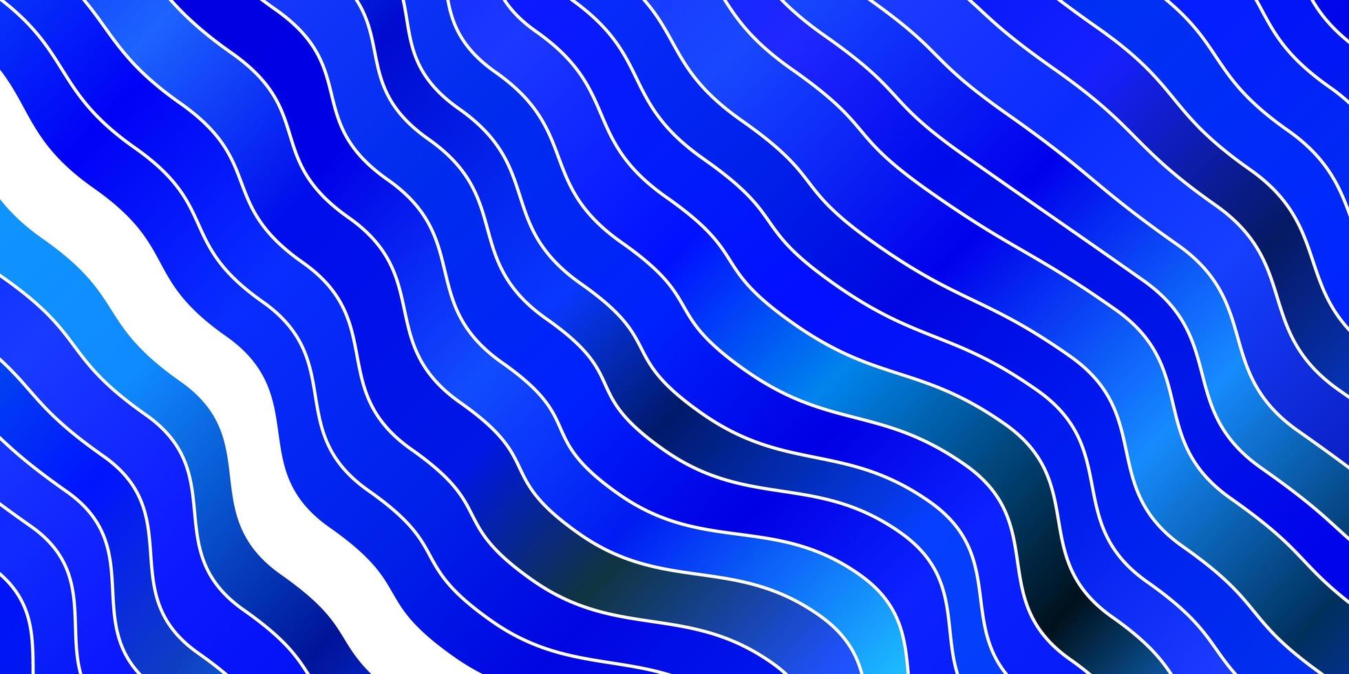 textura de vector azul claro con curvas.