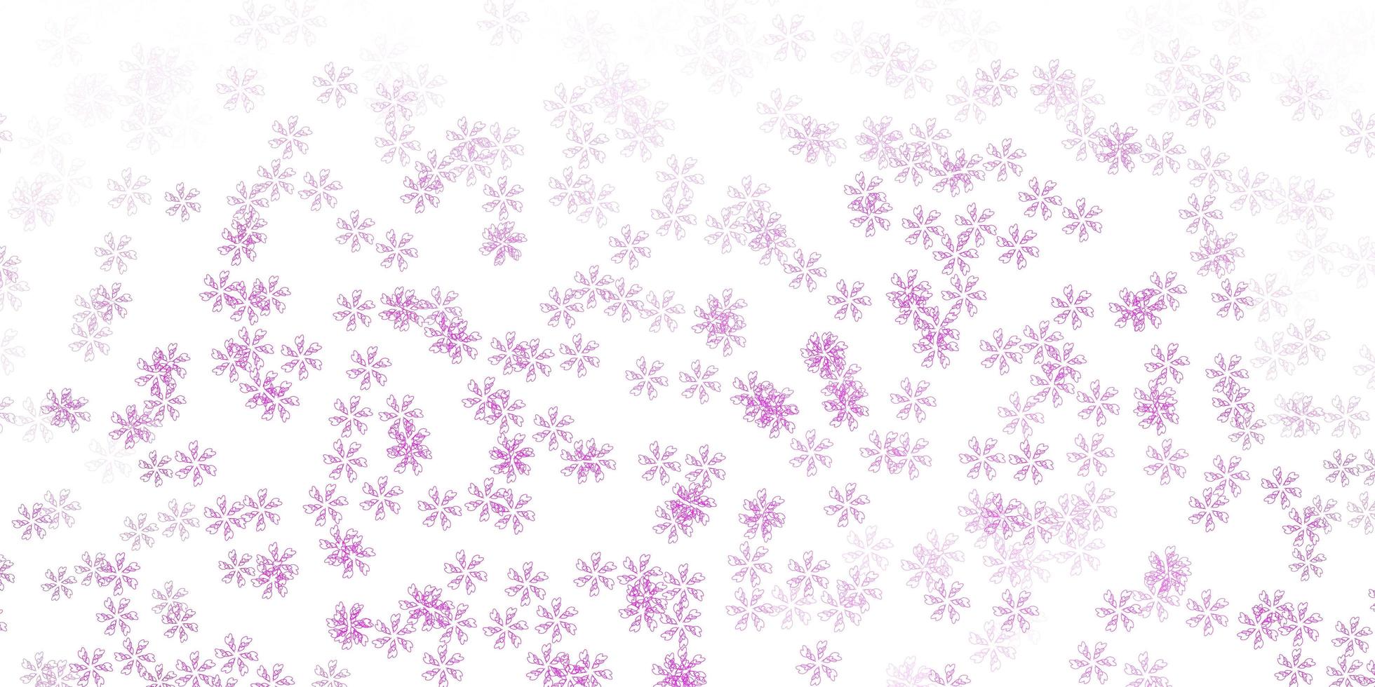 Light pink vector abstract background with leaves.