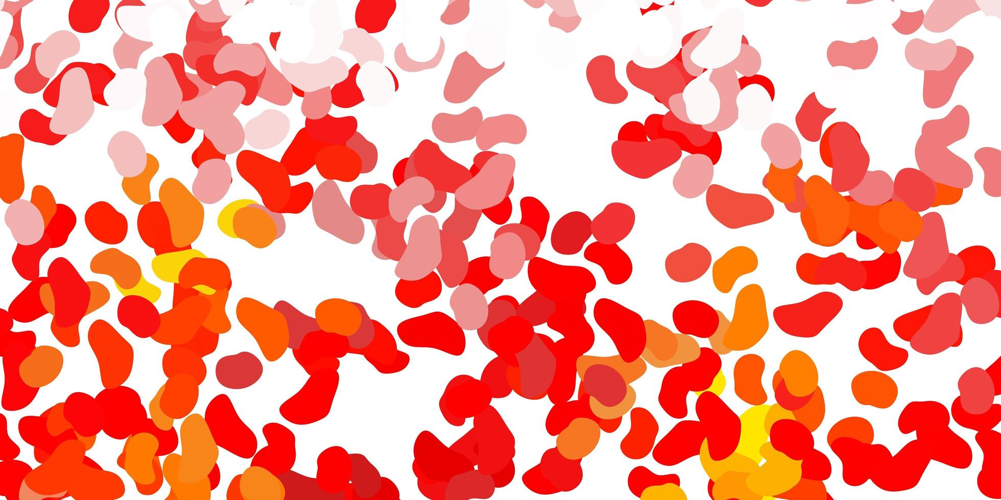 Light orange vector background with random forms.