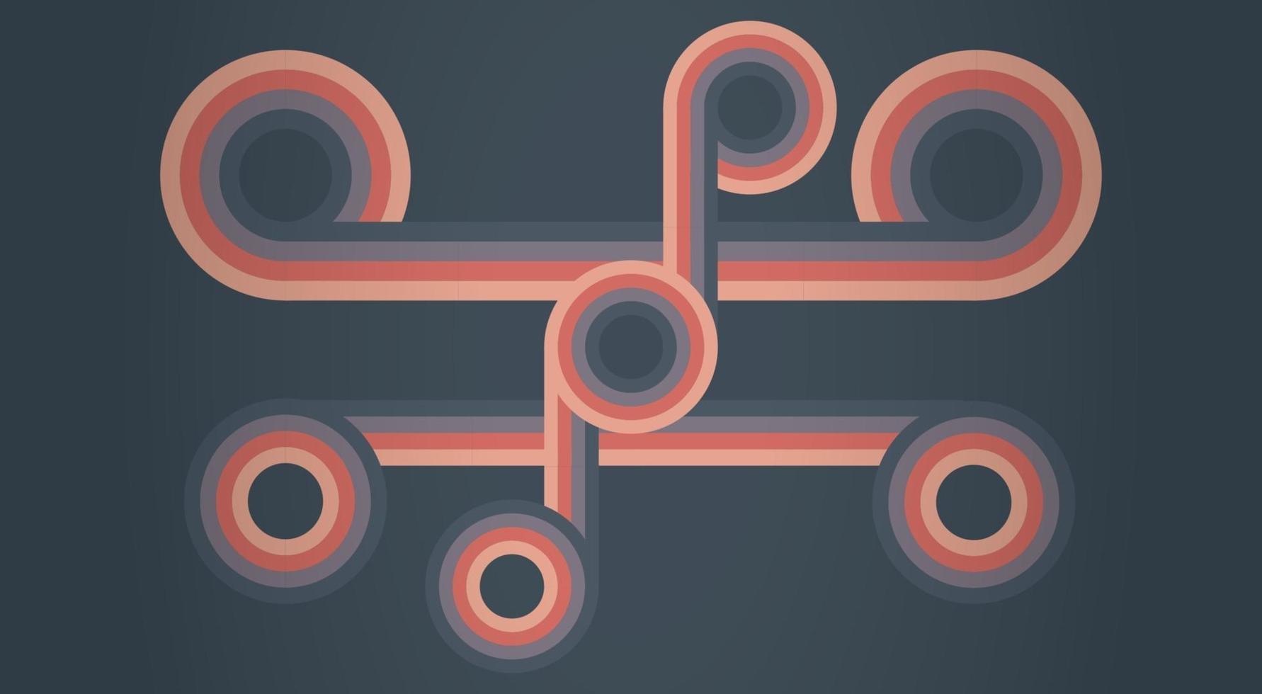 beautiful retro interklace infinity vector