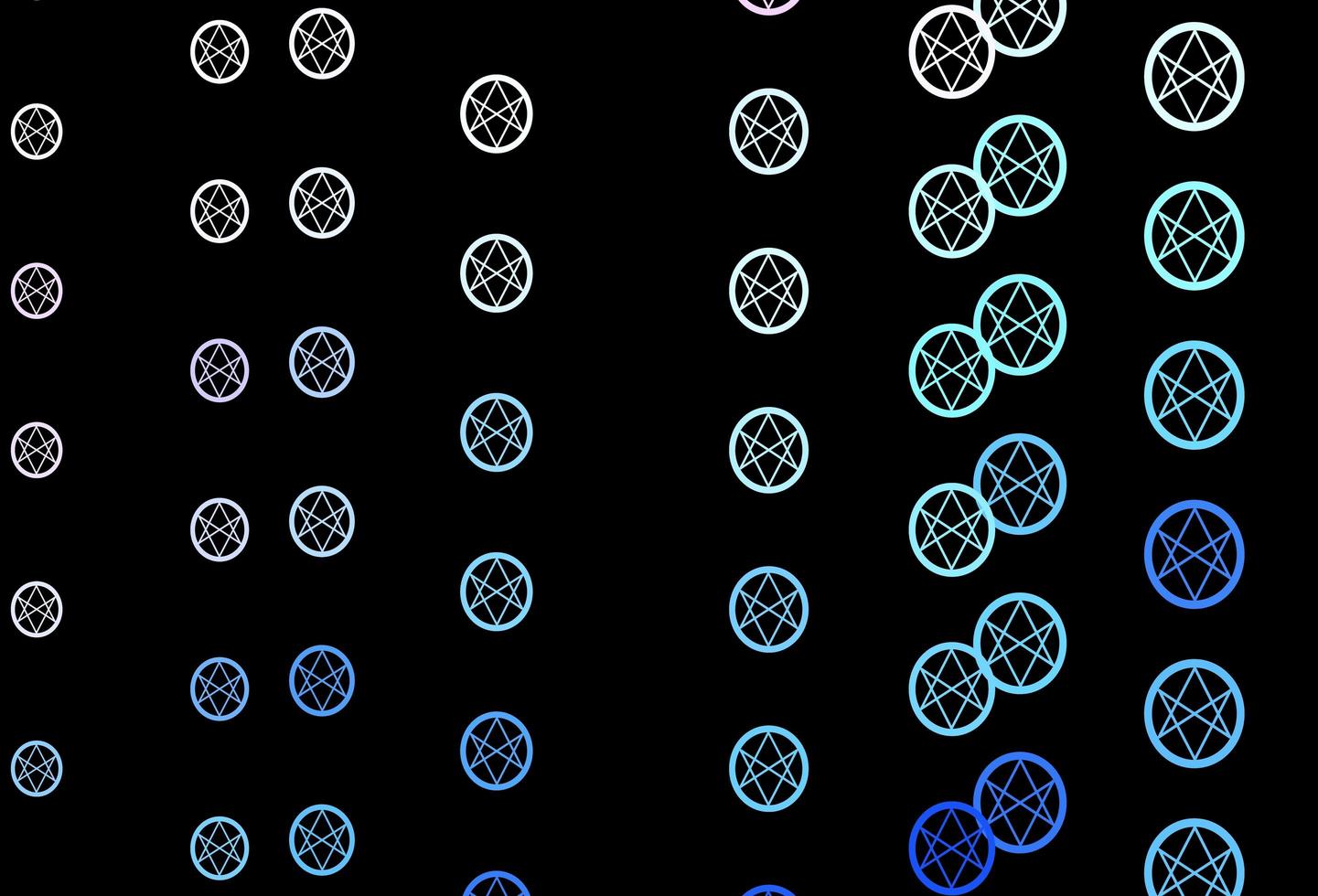 Dark Multicolor vector texture with religion symbols.
