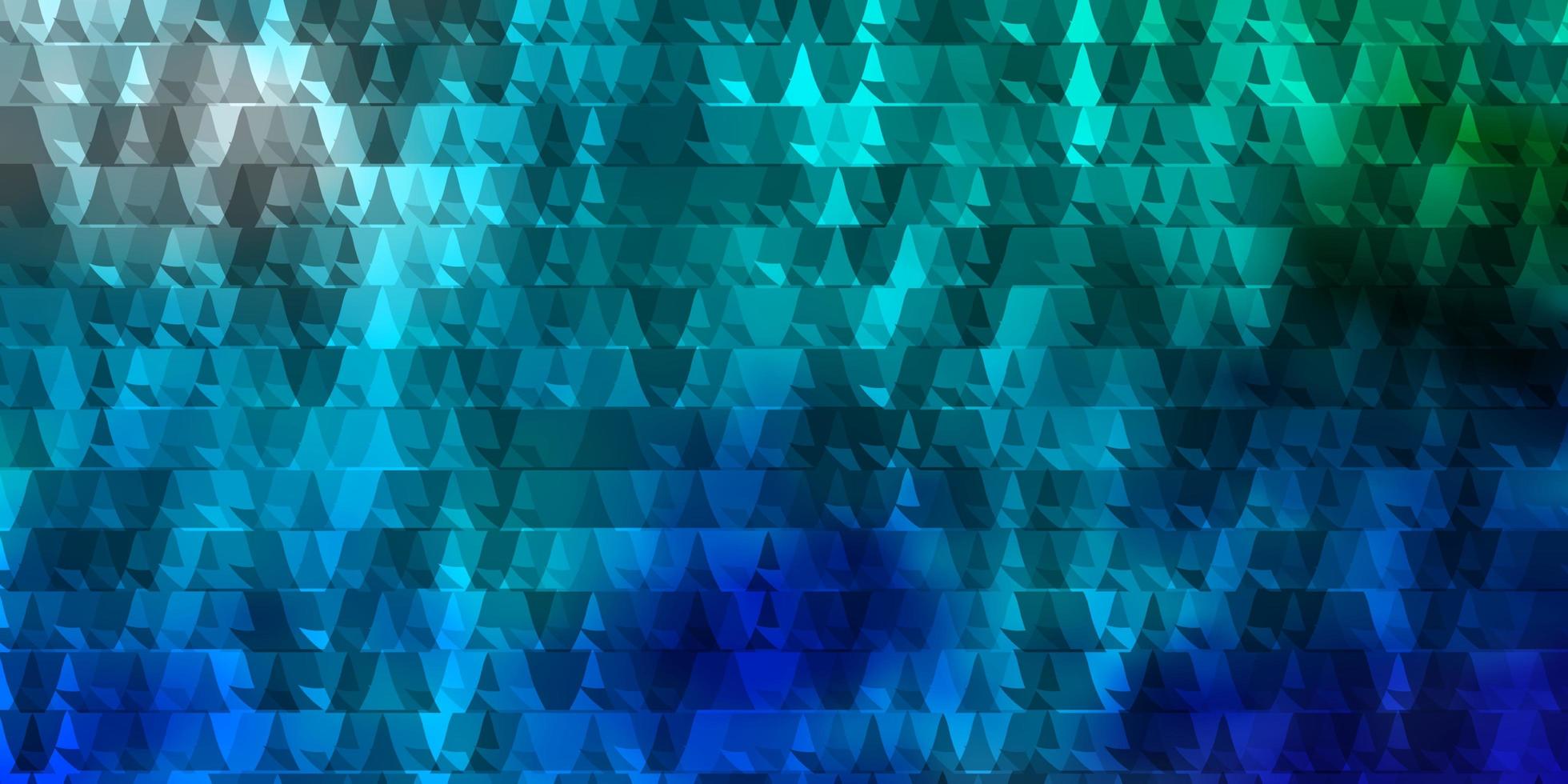 Light Blue, Green vector backdrop with lines, triangles.