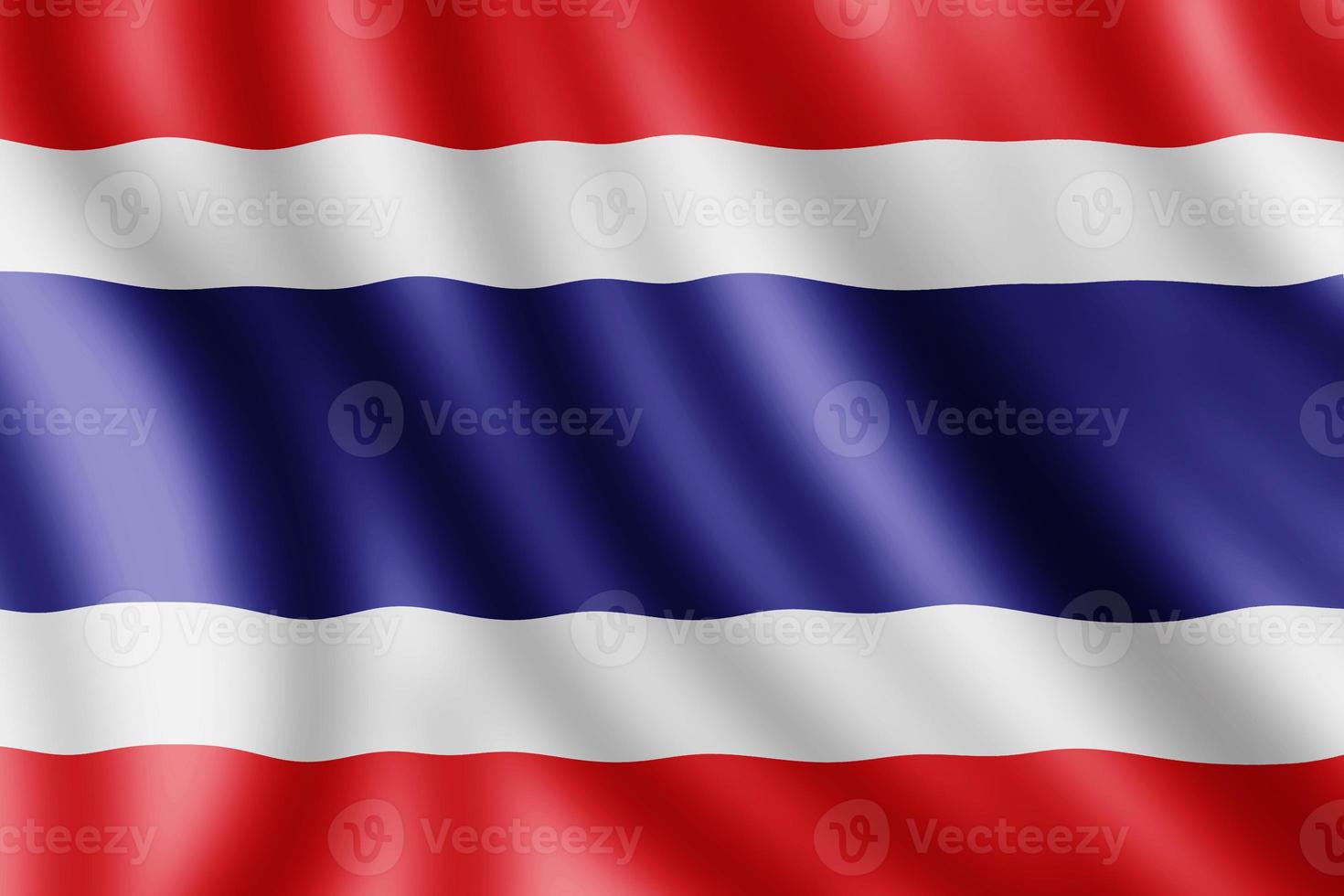 bandera de tailandia, ilustración realista foto