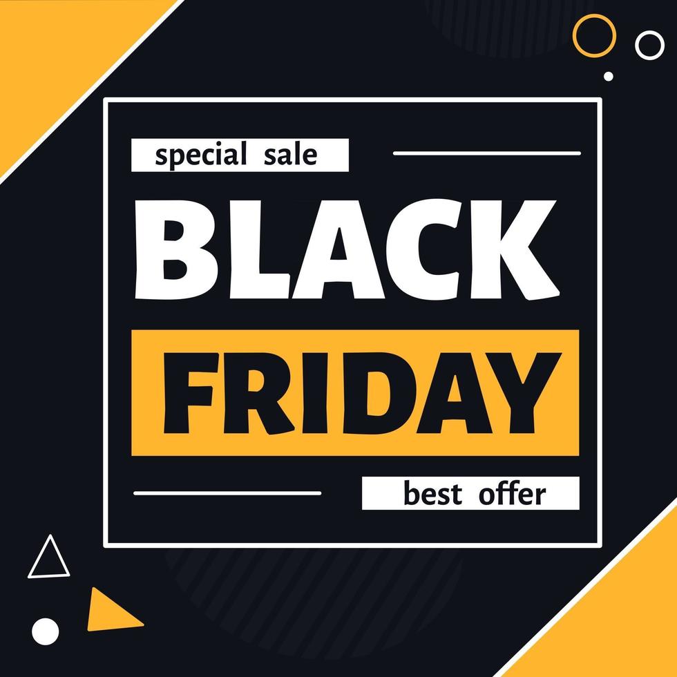 Black friday sale banner vector