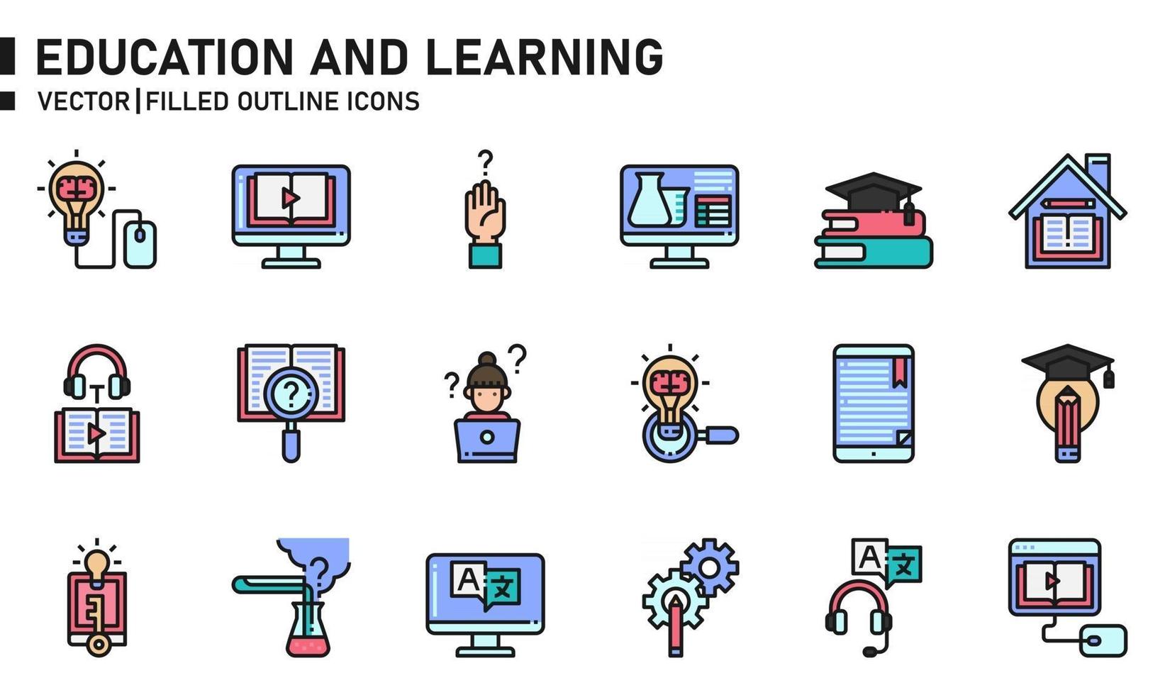 Education and Learning icon vector