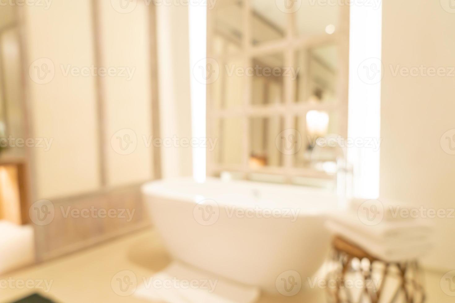 Abstract blur luxury bathroom in hotel resort for background photo