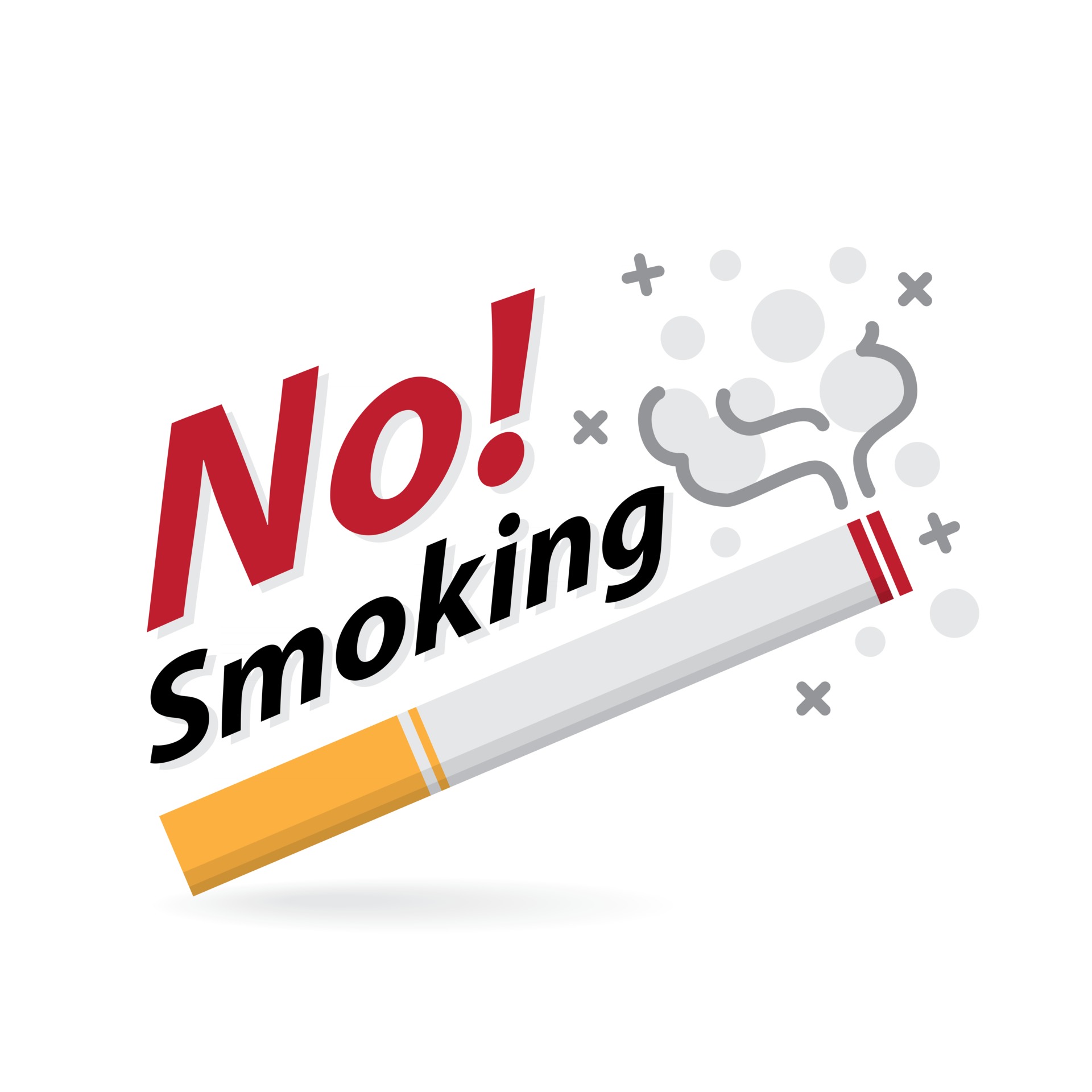 No smoking and Smoking area. smoking cigarette 3001837 Vector Art at