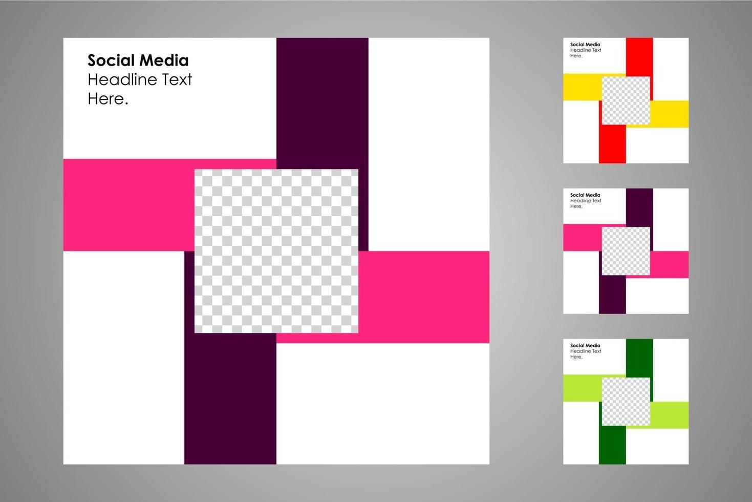 Suitable for social media posts templates and web or internet ads. vector