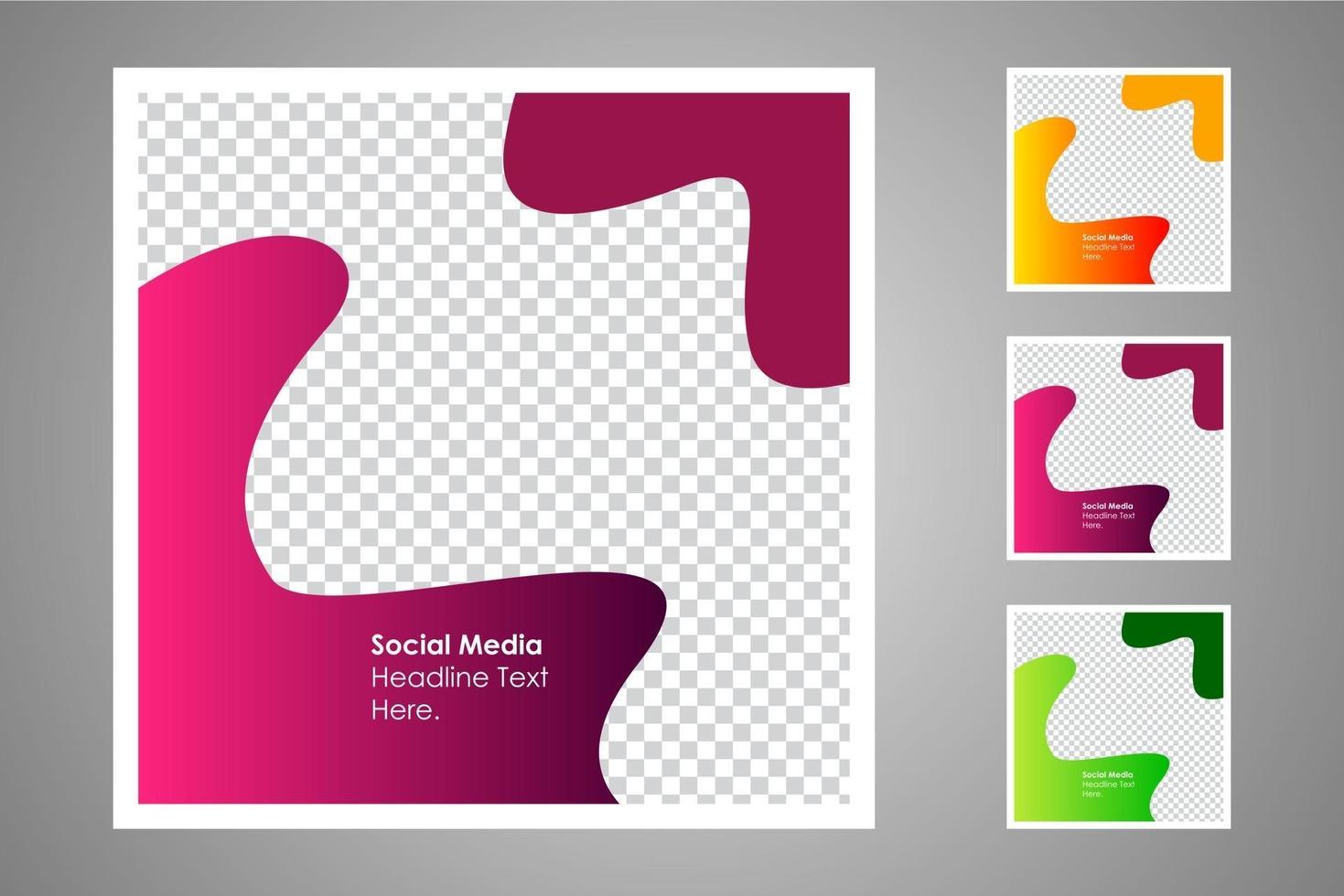 Suitable for social media posts templates and web or internet ads. vector
