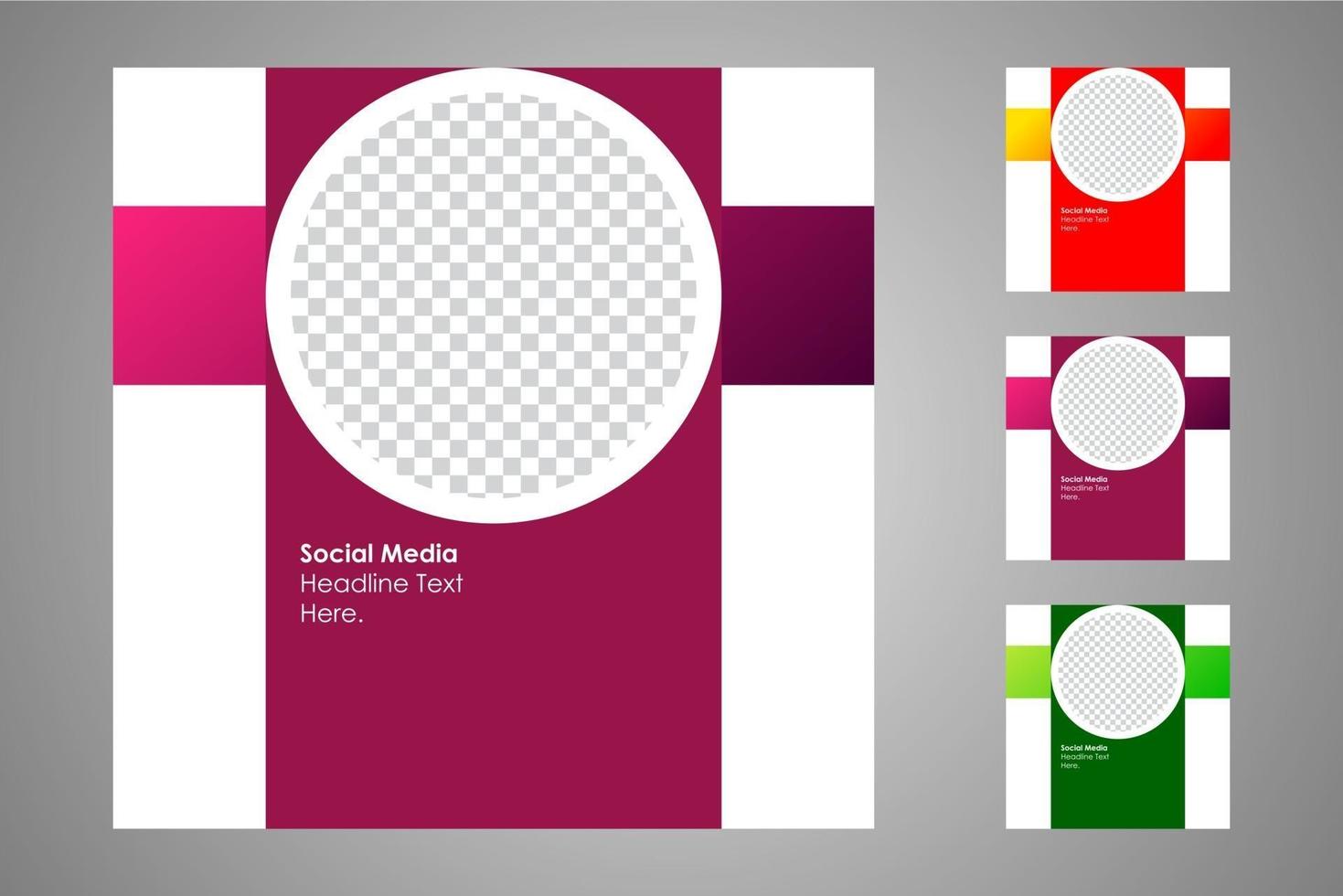 Suitable for social media posts templates and web or internet ads. vector