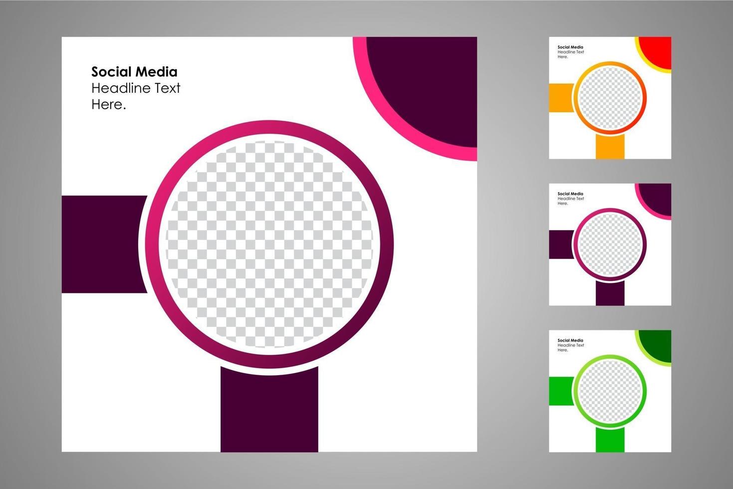 Suitable for social media posts templates and web or internet ads. vector