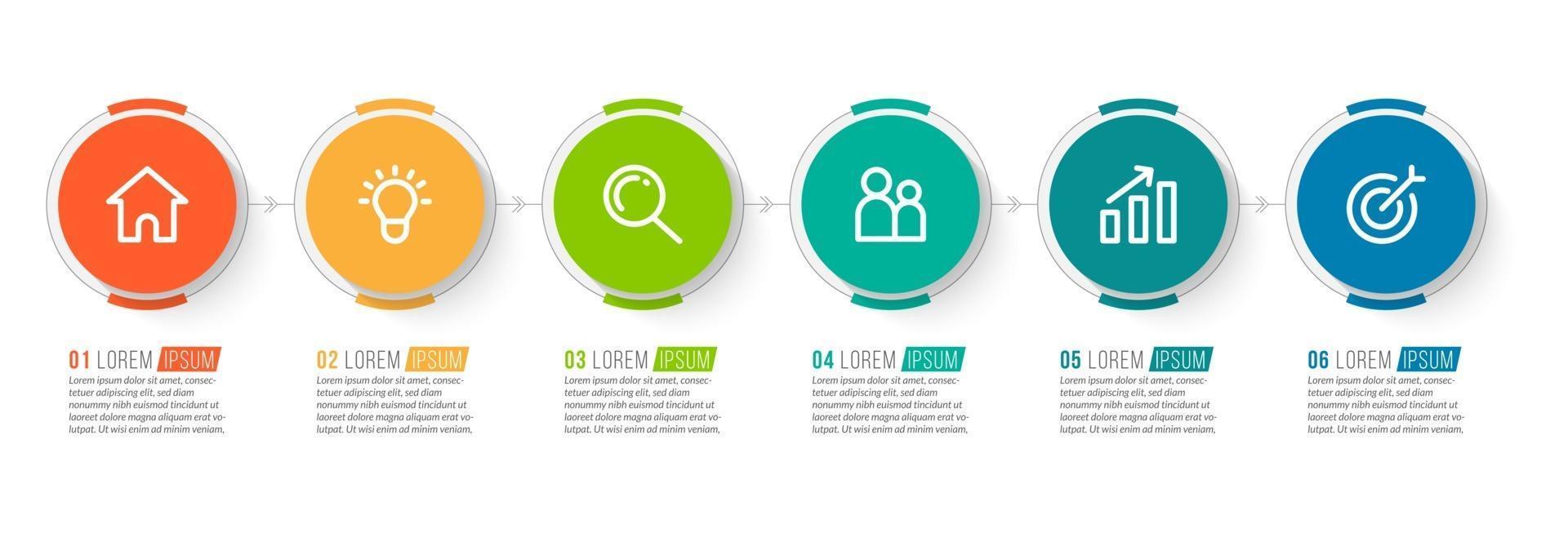 Infographics for Business Concept vector