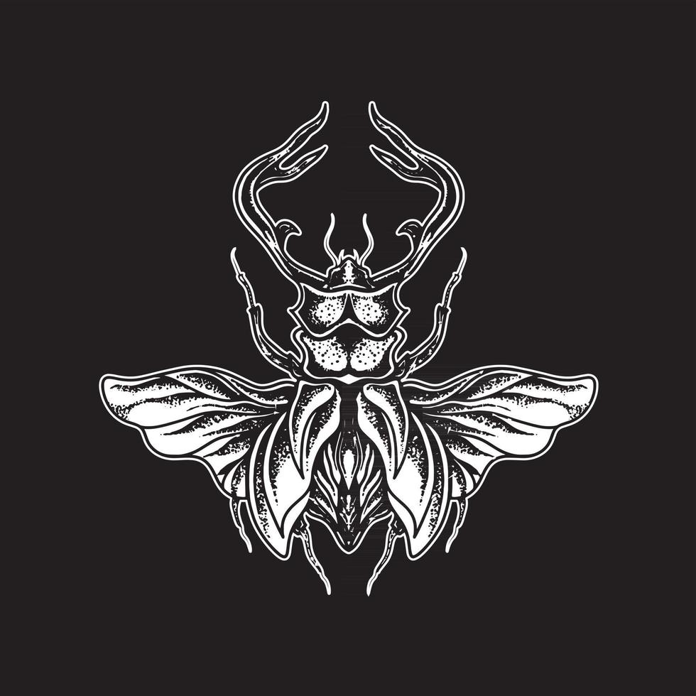Insect hand drawing vector