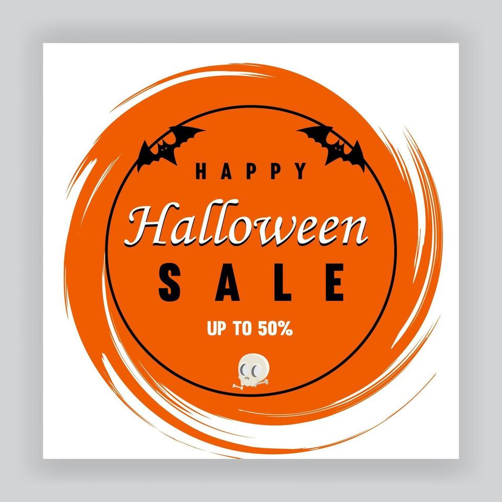 Halloween sale banner for your promotion vector