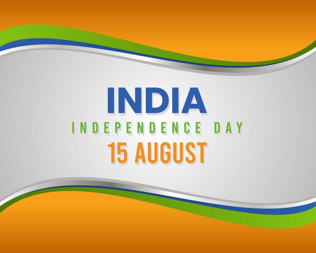 indian independence day 15 august vector