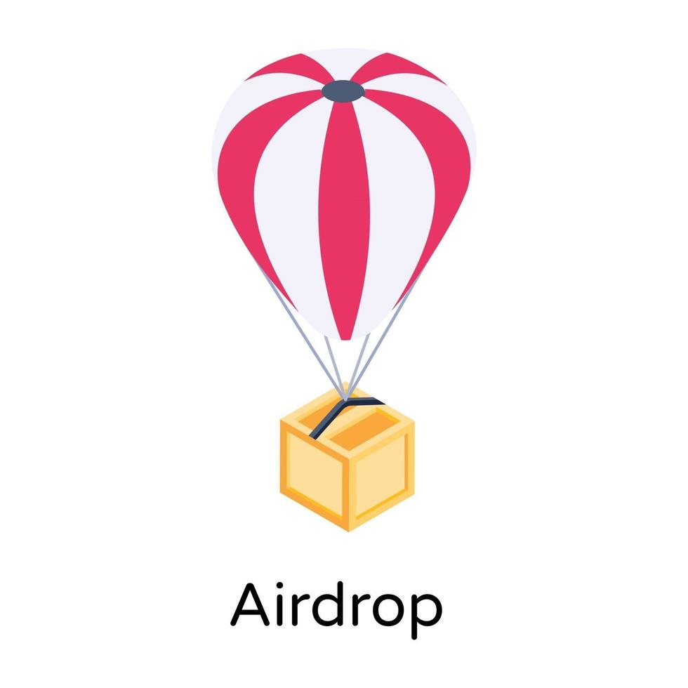 airdrop y carga vector