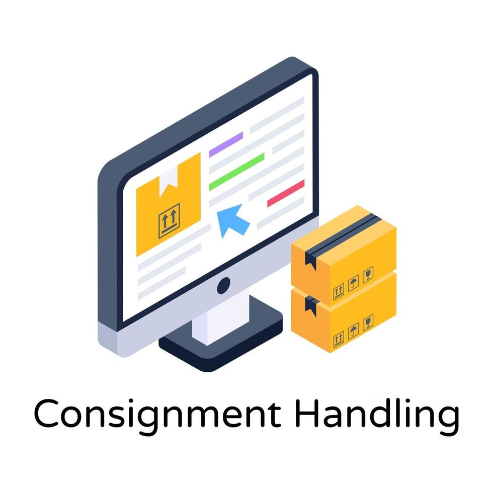 Online Consignment and Delivery 3002291 Vector Art at Vecteezy