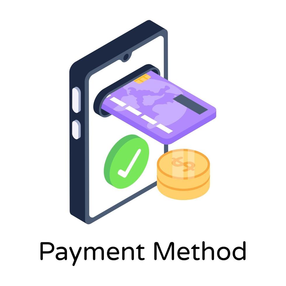 Payment Method and Procedure vector