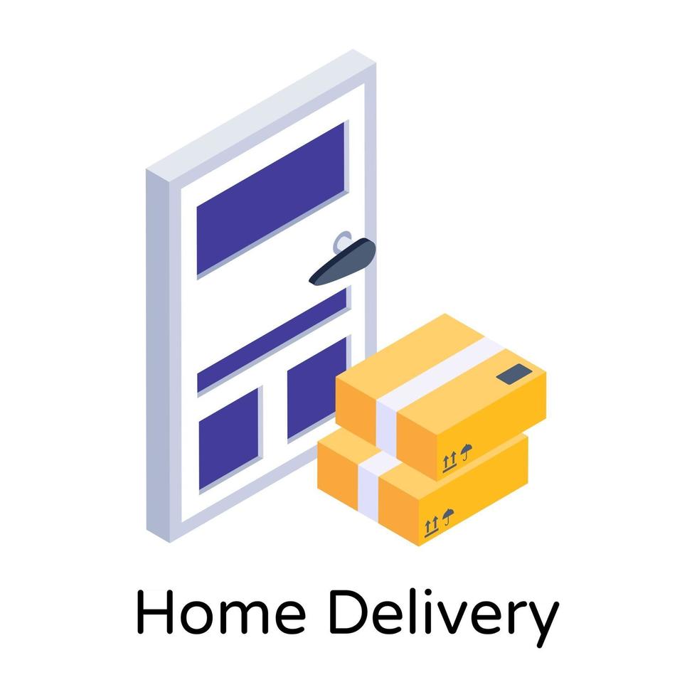 Home Delivery and shipment vector