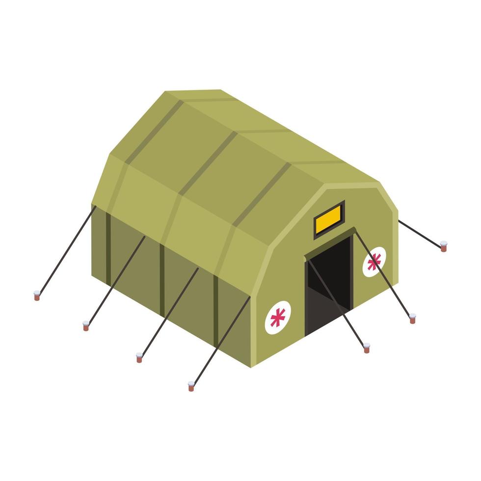 Army Tent and Camp vector
