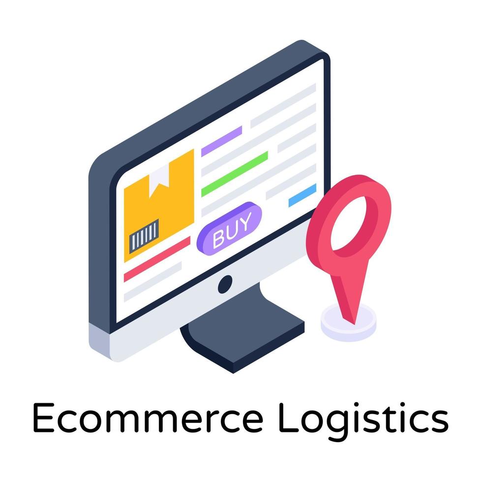 logística de comercio electrónico vector