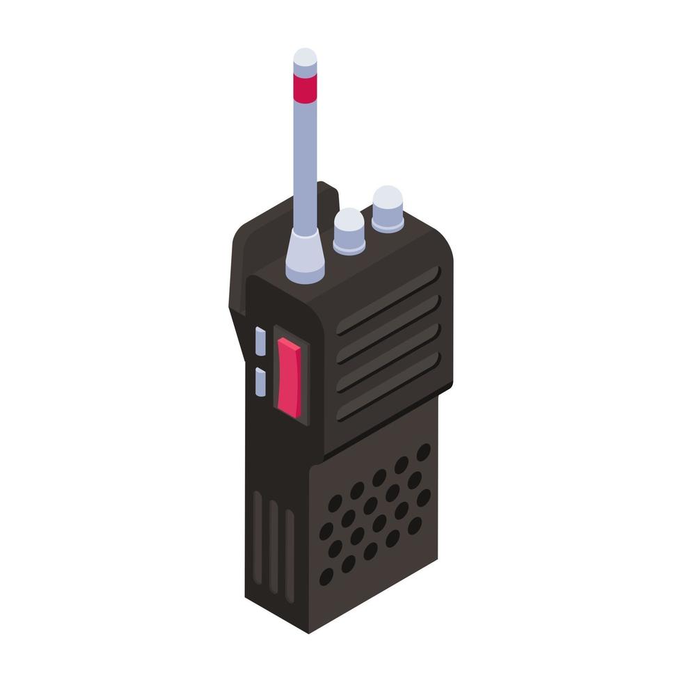 teléfono walkie talkie vector