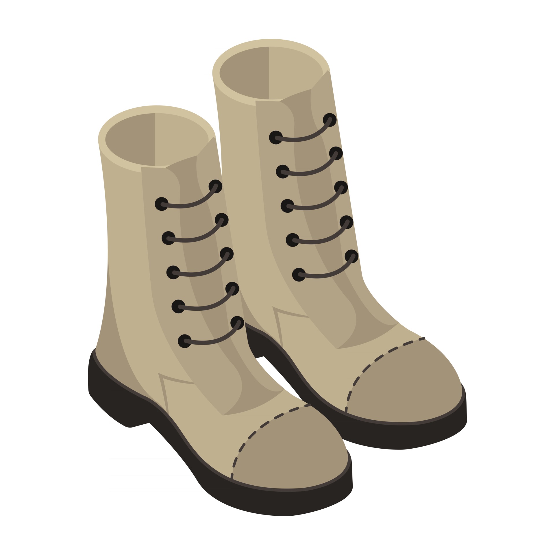 Army and Combat Boots 3002380 Vector Art at Vecteezy