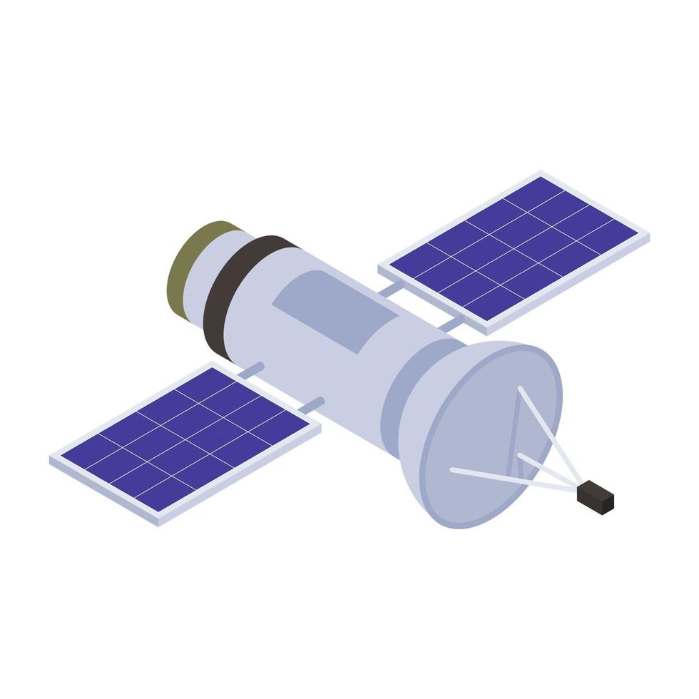 satélite y equipo vector