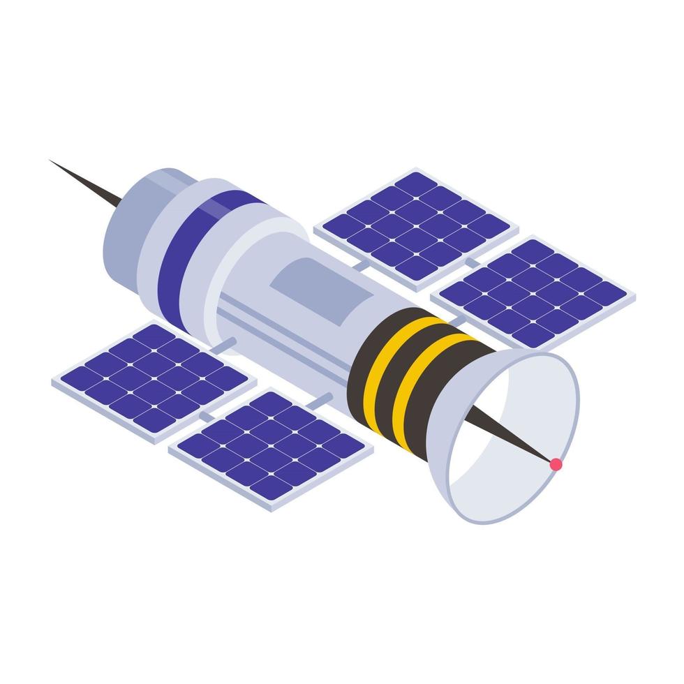 satélite y equipo vector