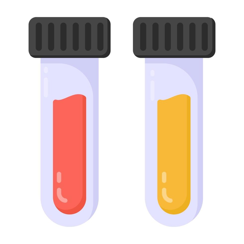 Two Test Tubes vector